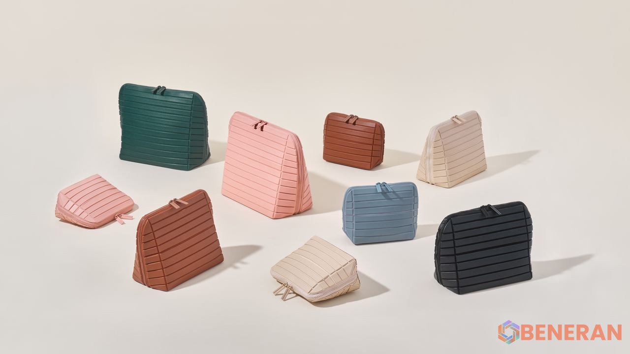 Tas kosmetik Parallelle: Solusi anti-tumpah yang dipuji pengguna untuk perjalanan bebas khawatir.