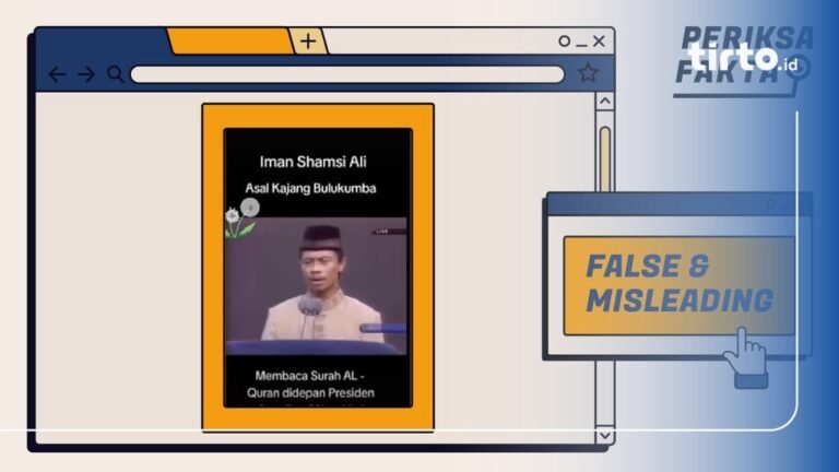 Imam Shamsi Ali tegaskan video viral pembacaan Al-Qur'an adalah hoaks lama.