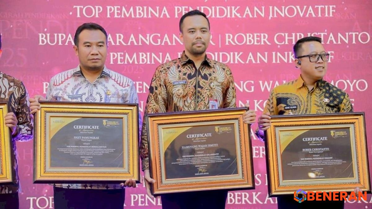 Bupati Klaten Dianugerahi Penghargaan atas Komitmen Pendidikan Kolaboratif