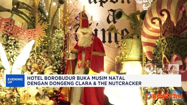 Hotel Borobudur Pukau Pengunjung dengan Kemeriahan Natal yang Memukau