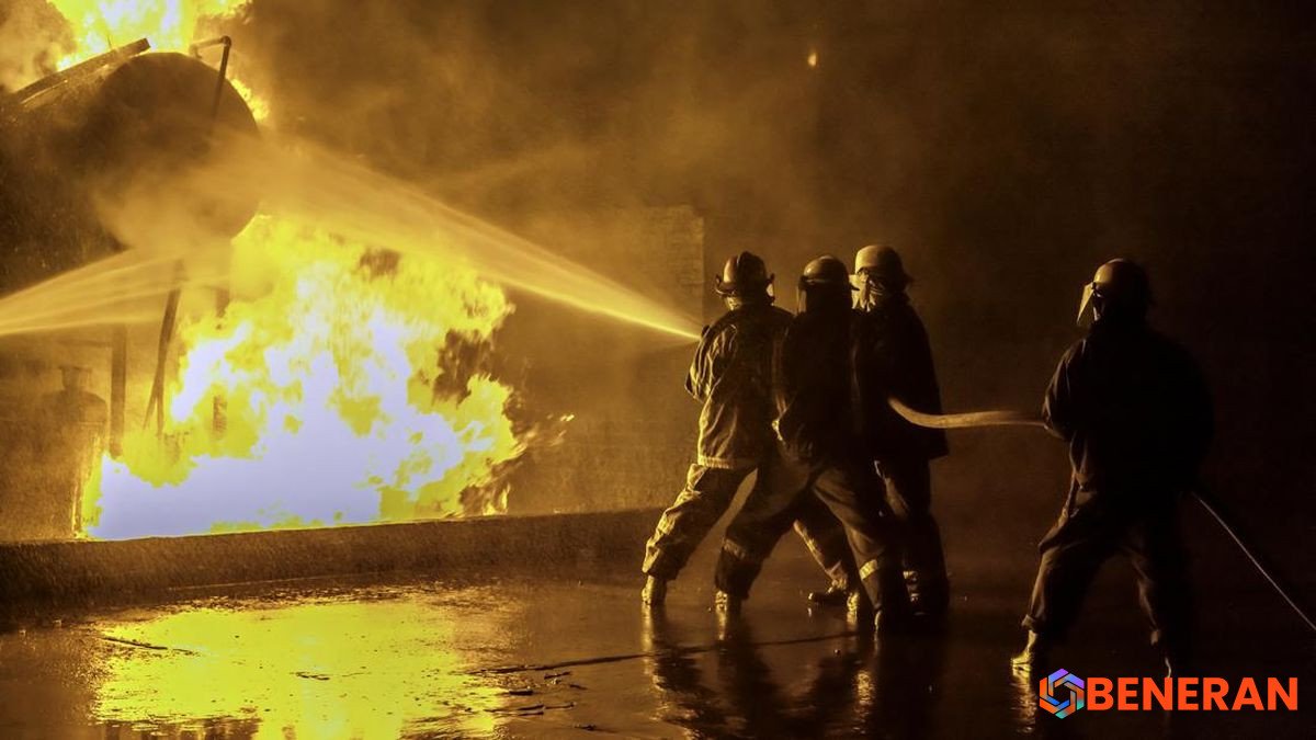 Kebakaran Hebat Landa Gudang Pabrik Dua Kelinci di Pati