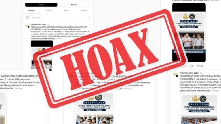 Peringatan Hoaks: Lowongan CPNS Imigrasi 2026 Palsu Beredar di Threads