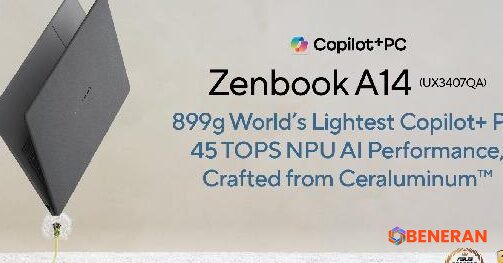 ASUS Zenbook A14: Memimpin Inovasi Laptop AI untuk Produktivitas Masa Depan