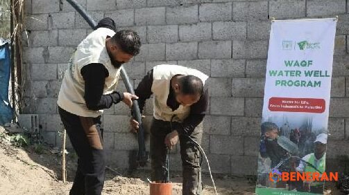 Dompet Dhuafa Bangun Sumur Bor, Hadirkan Harapan Air Bersih di Gaza