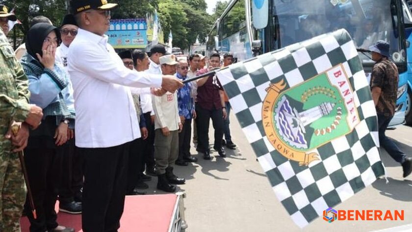 Gubernur Andra Soni Lepas Ratusan Peserta Mudik Gratis, Wujudkan Perjalanan Aman dan Terjangkau