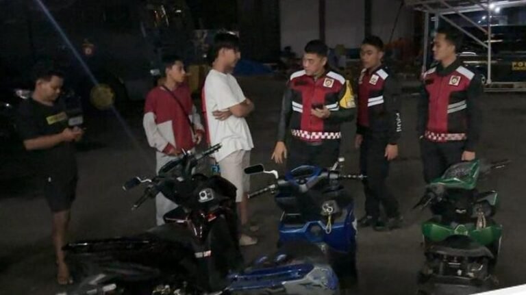 Patroli Polisi Hentikan Balap Liar di Bogor, Tiga Motor Diamankan