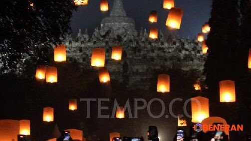 InJourney Buka Penjualan Tiket, Saksikan Momen Pelepasan Lampion Borobudur 2026